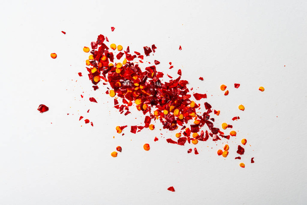 Red pepper, chilli, powdered Chili, texture, isolated - Zdjęcie, obraz