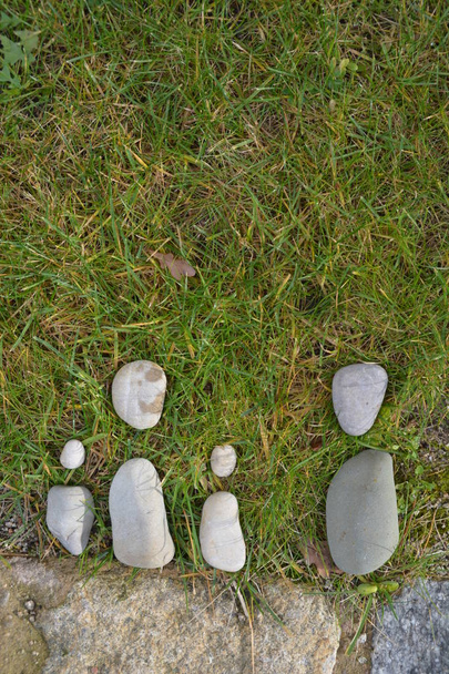 Stones in the meadow as a symbol of divorce - Photo, Image