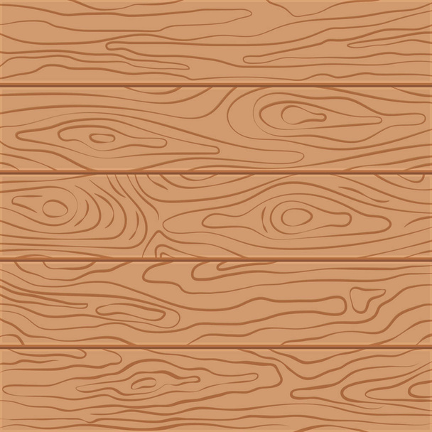 Pět dřevěných desek v plochý design - Vektor, obrázek