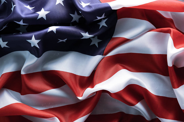 Federal holidays background with the USA national flag. - Фото, изображение