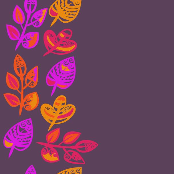 abstract simple floral pattern with copy space - Вектор, зображення