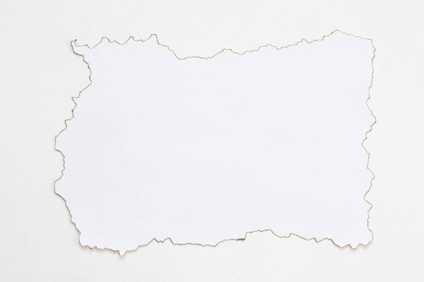 paper mockup white background fire contour - Valokuva, kuva