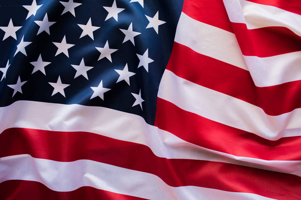 American Flag Wave Close Up for 4th of July. - Fotografie, Obrázek