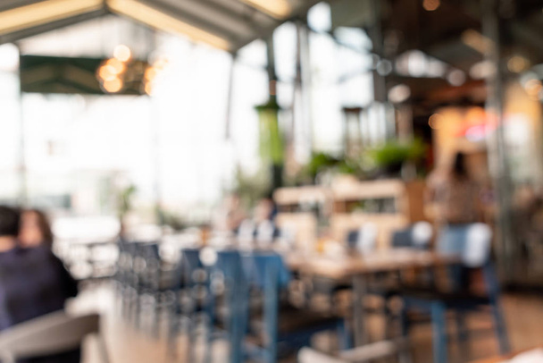 abstract blur in cafe restaurant - Fotoğraf, Görsel