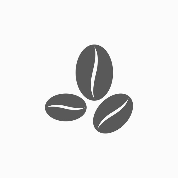 coffee bean icon, coffee vector, beverage illustration - Vector, Image