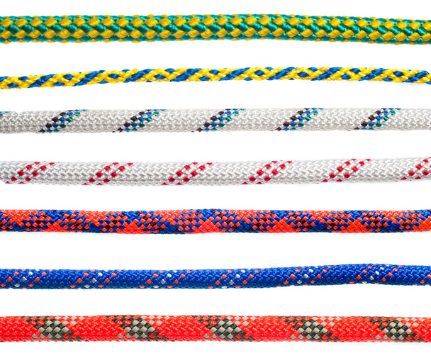 Collage de varios tipos de cuerda dinámica - Foto, imagen