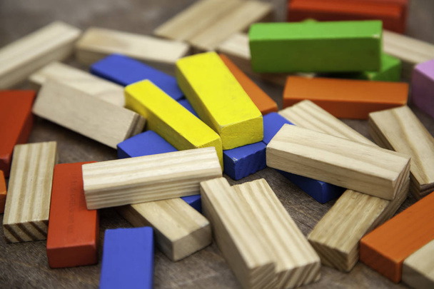 Puzzle pièces en bois
 - Photo, image