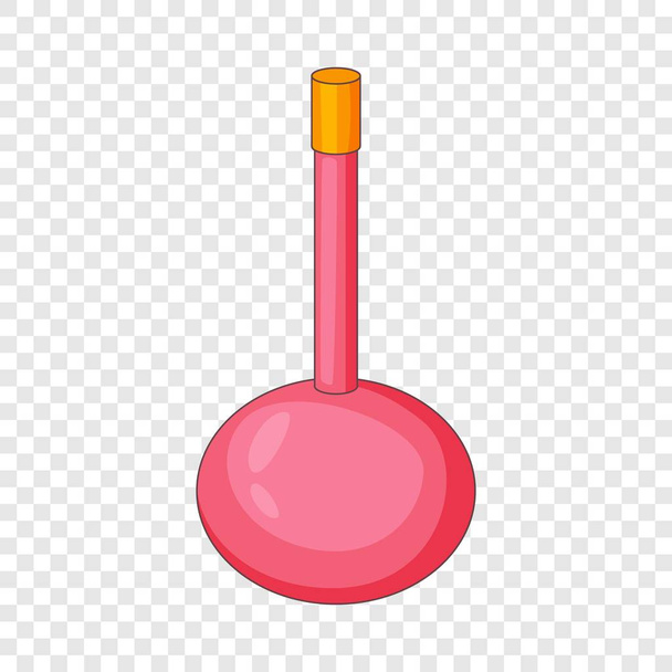 Pink bottle icon, cartoon style - Vector, imagen