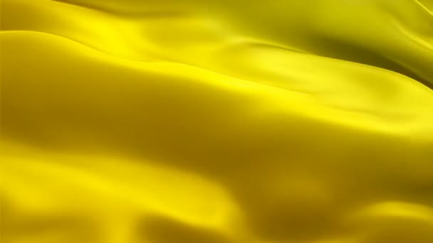 Żółta flaga. abstrakcyjne złoto tło żółty kolor,. Znak animacji żółtej pętli bez szwu. złota flaga Hd rozdzielczość Tło. Przejrzysta flaga zbliżenie 1080p Pełna prezentacja wideo Hd - Materiał filmowy, wideo
