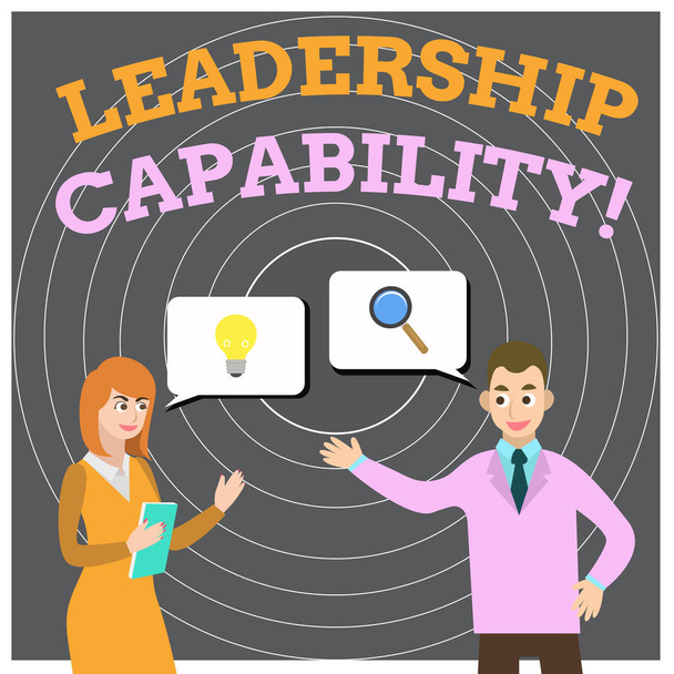 Liderlik yeteneğini gösteren kavramsal el yazısı. Bir lider etkili iş ortakları meslektaşım ortaklık sorunu çözüm arayan kurşun kapasite oluşturabilirsiniz ne vitrine iş fotoğrafı. - Fotoğraf, Görsel