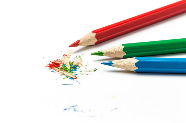 Een gekleurd potlood voor tekenen - Foto, afbeelding