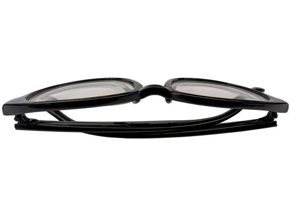 Black glasses  on white background - Photo, Image