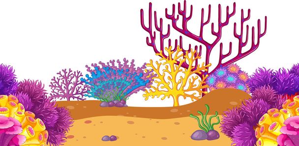 Vedenalainen koralli tausta
 - Vektori, kuva