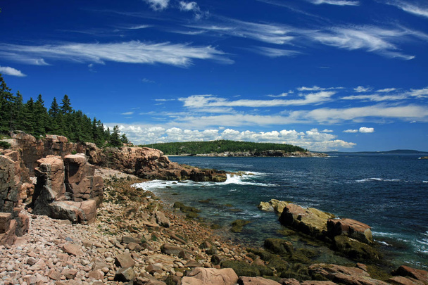 The rugged coast of Acadia National Park, Maine. - Photo, Image