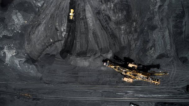 Mineração de carvão de cima
 - Foto, Imagem