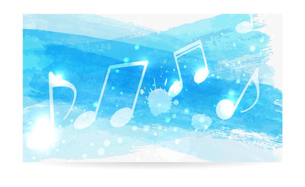 Music notes background - Vector, afbeelding
