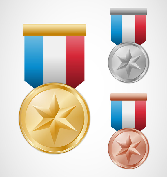 Star medals - Vector, afbeelding