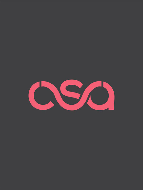  wektor wizytówki z różowymi literami OSA - Wektor, obraz