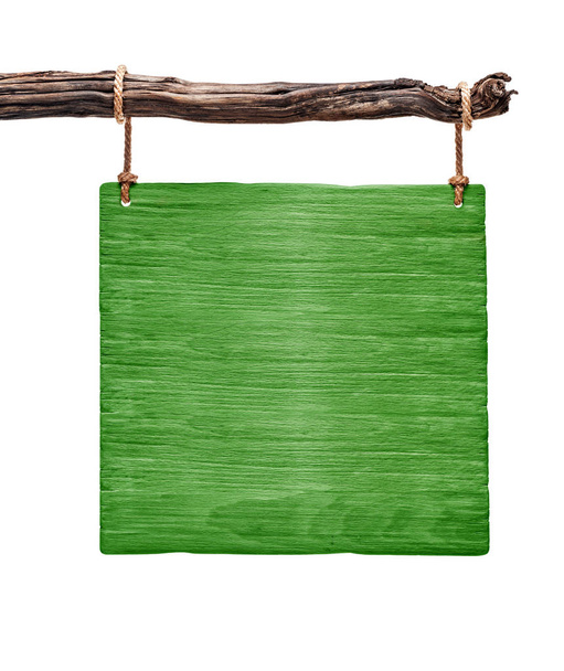 letrero cuadrado de madera verde
 - Foto, Imagen