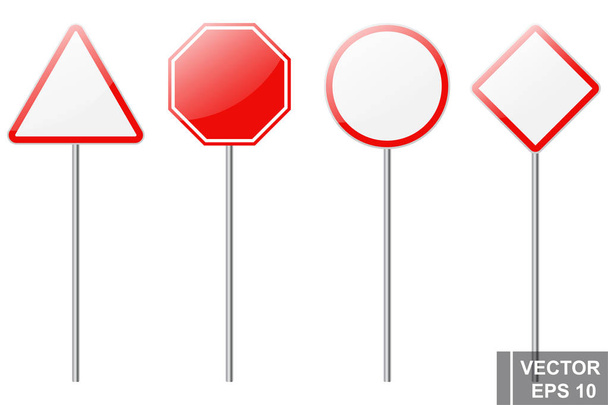 Road signs. Traffic rules. Legend For your design. Signboard. - Vector, Image
