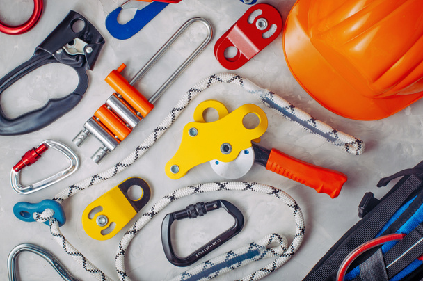 Personal safety equipment using in climbing - 写真・画像