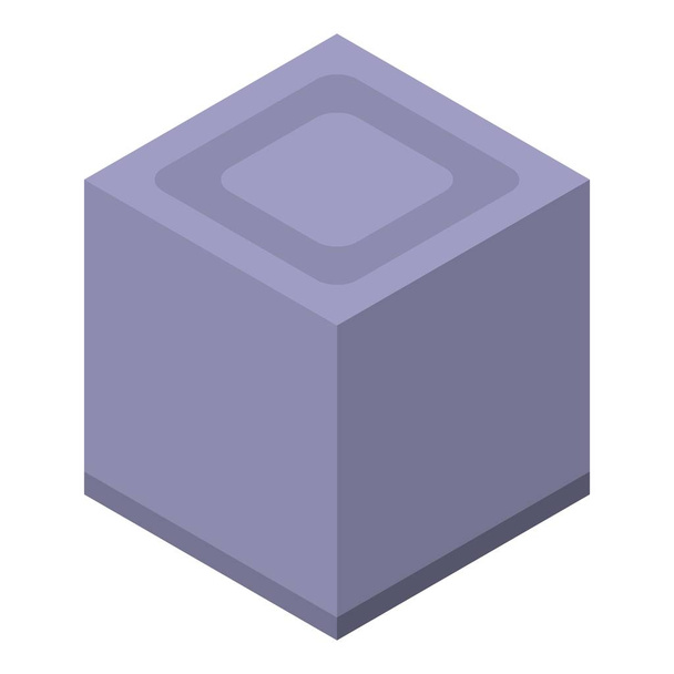 Humidifier box icon, isometric style - Vetor, Imagem