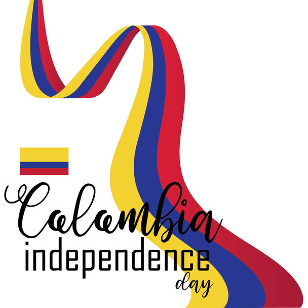 Happy Colombia Independence Day vector - Vector, Image