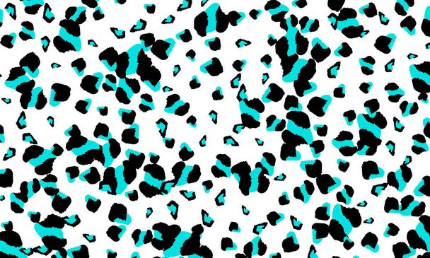 Leopard print design. Animal skin pattern. - Vector, Image