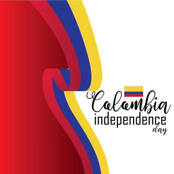 Feliz Colombia Día de la Independencia vector
 - Vector, imagen