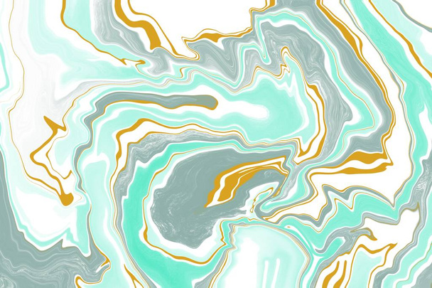Abstract marble texture art. Digital marbling in retro style. Colorful vintage background. - Photo, Image