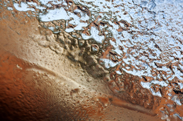Ice abstract macro natural bokeh background fine art in high quality prints products - Photo, Image