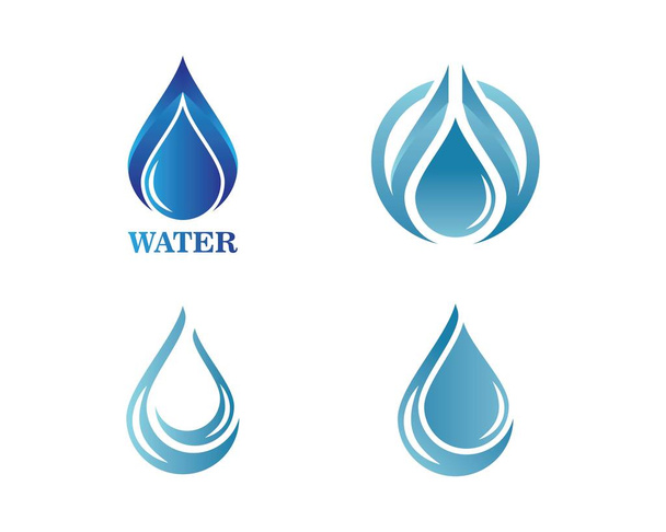modèle de logo goutte d'eau illustration vectorielle - Vecteur, image
