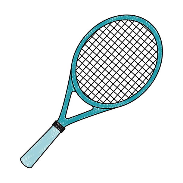 Иконка теннисной ракетки
 - Вектор,изображение