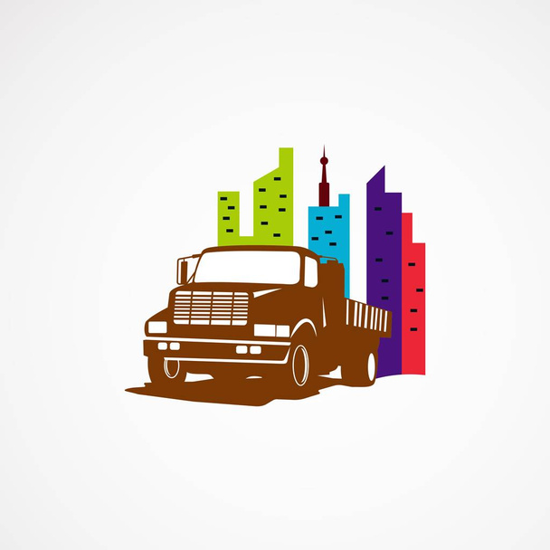 diseño de plantillas de logo ciudad camión
 - Vector, imagen