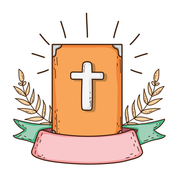 holy bible book icon - Vector, Image