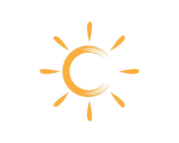 ikona logo słońce wektor  - Wektor, obraz