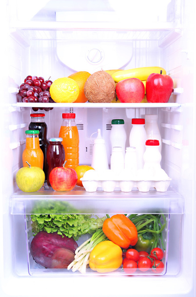 Refrigerator full of food - Foto, immagini