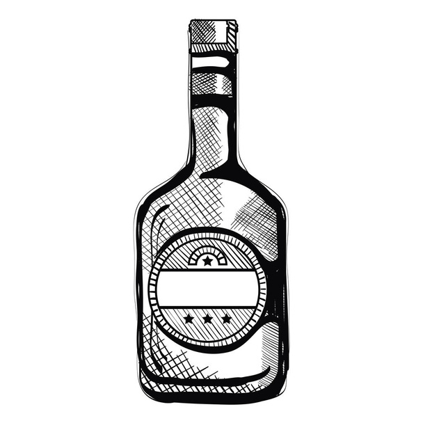 viski içki şişe simgesi - Vektör, Görsel