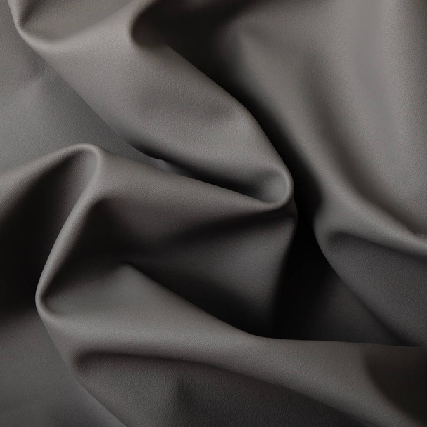 Closeup de cor escura material de couro textura fundo
 - Foto, Imagem