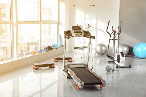 Interior of gym with modern equipment - Photo, Image