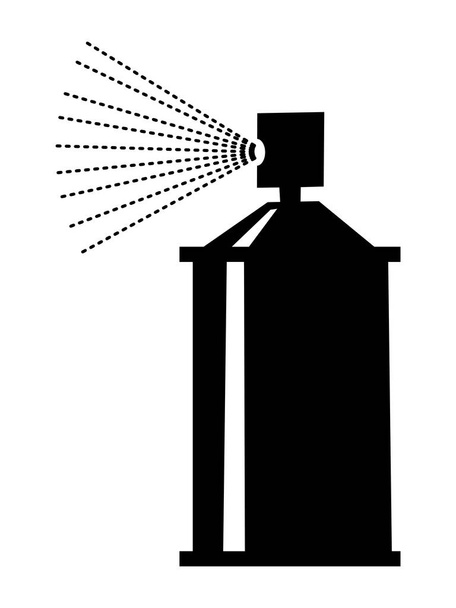 silhouette de pulvérisation
 - Vecteur, image