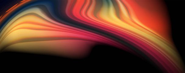 Colori fluidi fluenti - moderno poster di flusso colorato. Onda forme liquide. Art design per il tuo progetto di design
 - Vettoriali, immagini