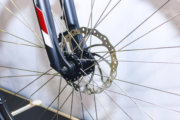 Bike chainrings and rear sprocket silhouettes - Foto, Imagen