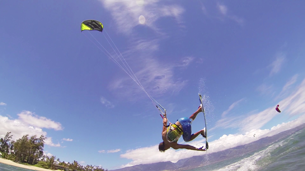 Kite surfing - Πλάνα, βίντεο