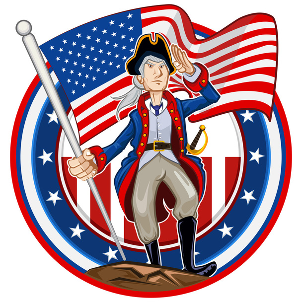 Amerikai hazafi jelkép - Vektor, kép