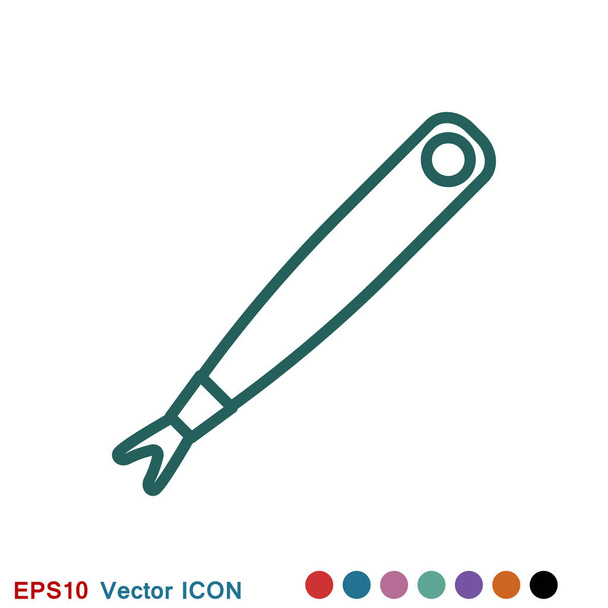 Icono de cuidado de uñas. Equipos de pedicura y manicura. ilustraciones vectoriales
 - Vector, imagen