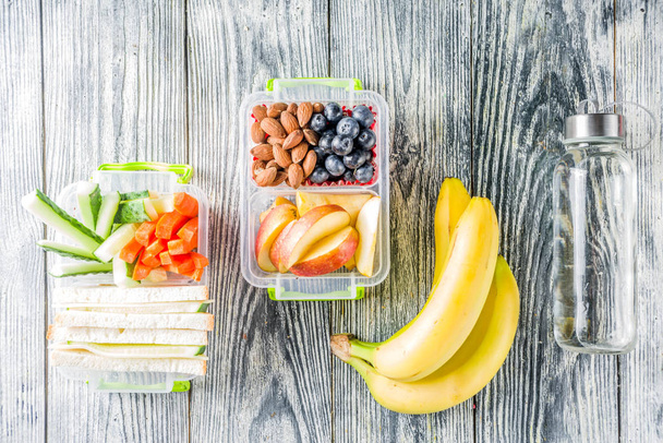 Healthy school lunch box - Photo, Image