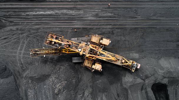 Mineração de carvão de cima
 - Foto, Imagem