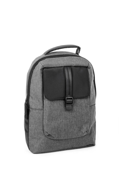 elegante mochila gris y negro
 - Foto, imagen