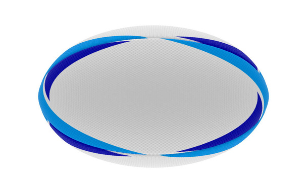 Rugby Ball blaues Design - Foto, Bild
